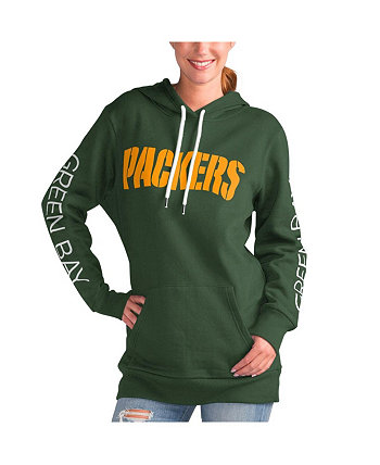 Женский зеленый пуловер с капюшоном Green Bay Packers Extra Inning G-III