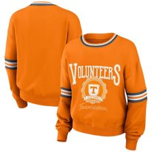Women's WEAR by Erin Andrews Orange Tennessee Volunteers Vintage Pullover Sweatshirt WEAR by Erin Andrews