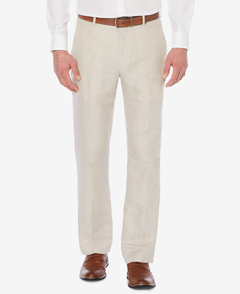 Мужские классические льняные брюки в елочку Perry Ellis