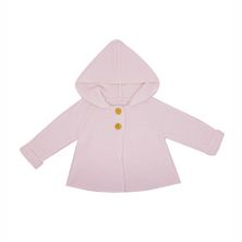 Свитер с капюшоном для маленьких девочек, розовый Baby Mode Signature