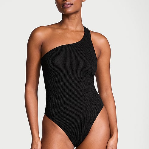 Crinkle One-Shoulder One-Piece Swimsuit Victoria's Secret Swim