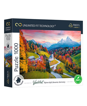 Головоломка Prime из 1000 деталей: Страсть к путешествиям у подножия Альп, Бавария, Германия Trefl
