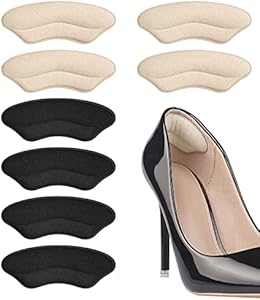 Heel Pads for Shoes That are Too Big, Heel Inserts for Women, Heel Grips for Womens Shoes, Heel Protectors, Heel Cushion Liners for Blisters Loose Shoes, Shoe Fillers Riootlnm