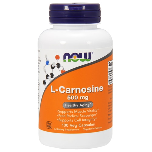 L-Carnosine - 500 мг - 100 растительных капсул - NOW Foods NOW Foods
