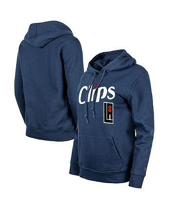 Женский пуловер с капюшоном LA Clippers 2023/24 City Edition темно-синего цвета New Era