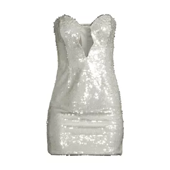Мини-платье Jinxa с вырезами и пайетками Bardot