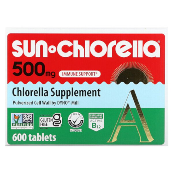 Хлорелла, 500 мг, 600 таблеток Sun Chlorella