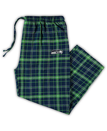 Мужские брюки College темно-синего и неоново-зеленого цвета Seattle Seahawks Big and Tall Ultimate Pants Concepts Sport