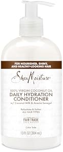 SheaMoisture 100% Virgin Coconut Oil Daily Hydration Conditioner, 13 Ounce SheaMoisture