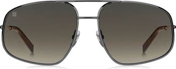 Солнцезащитные очки-авиаторы 60 мм с градиентом Givenchy