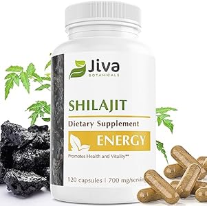 Jiva Botanicals Premium Shilajit Supplement 700 mg - Shilajit Capsules (Капсулы) Extract with Minerals, Fulvic/Humic Acid, Shilajit Powder (Порошок) for Immune Support & Nomal Digestion Health - 90 Vegan Capsule Jiva Botanicals