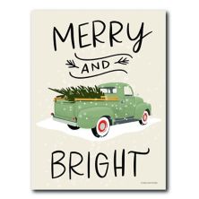 COURTSIDE MARKET Merry And Bright Canvas Wall Art Courtside Market