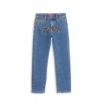 Little Boy's &amp; Boy's Candied Embroidered Jeans ICE CREAM