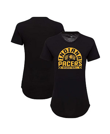 Women's Black Indiana Pacers Phoebe Super Soft Tri-Blend T-Shirt Sportiqe