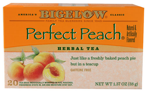Bigelow Tea Травяной чай без кофеина Perfect Peach -- 20 чайных пакетиков Bigelow