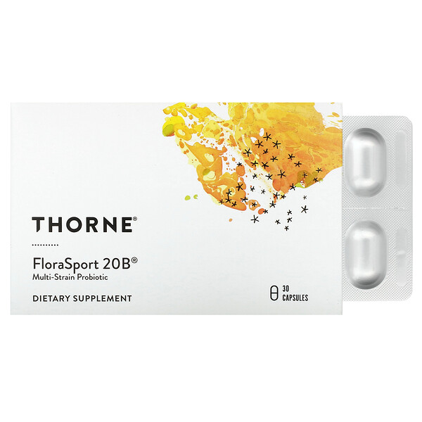 FloraSport 20B - Пробиотики - 30 капсул - Thorne Thorne