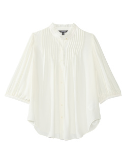 Плиссированная блуза большого размера из жоржета Ralph Lauren