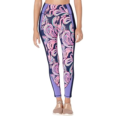 Леггинсы Midi High-Rise от Lilly Pulitzer с эластичной талией и карманом, удобные для фитнеса Lilly Pulitzer