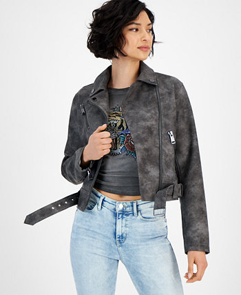 Женская байкерская куртка Patty из искусственной кожи с асимметричной молнией GUESS