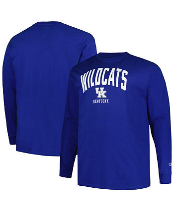 Мужская футболка с длинным рукавом Royal Kentucky Wildcats Big and Tall Arch Champion