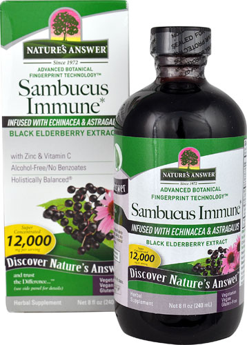 Sambucus Immune — 8 жидких унций Nature's Answer