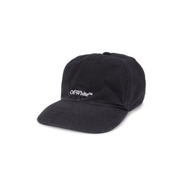 off white bookish cap