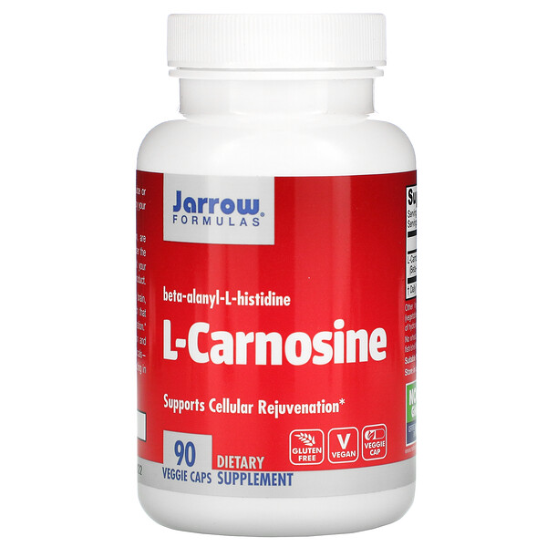 L-карнозин, 90 растительных капсул Jarrow Formulas