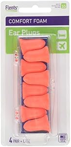 Flents Soft Foam Ear Plugs 33NRR Orange with Case Flents