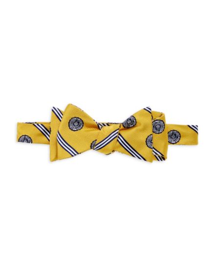 Полосатый шелковый галстук-бабочка Notre Dame Brooks Brothers