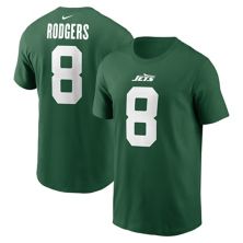 Men's Nike Aaron Rodgers Legacy Green New York Jets Name & Number T-Shirt Nitro USA