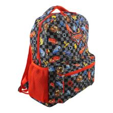Disney Cars Boy's Girl's 16 Inch School Backpack Bag Lightning Mcqueen Mater (one Size, Black/red) Disney Cars