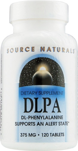 DLPA - 375 мг - 120 таблеток - Source Naturals Source Naturals