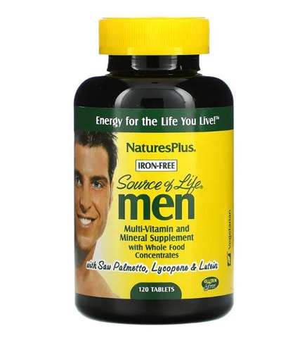 NaturesPlus Source of Life® Мультивитамины и минералы для мужчин -- 120 таблеток NaturesPlus