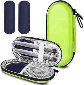 MOSLA Insulin Cooler Travel Case for Diabetic Organize Medication Insulated Cooling Bag with 2 Ice Packs for Insulin Pens and Other Diabetic Supplies MOSLA