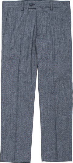 Solid Slim Fit Stretch Textured Pants Isaac Mizrahi New York