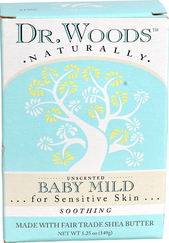 Детское мягкое мыло Dr. Woods Naturally Bar, без запаха, 5,25 унции Dr. Woods