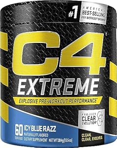 C4 Extreme Pre Workout Powder (Порошок) Fruit Punch | Preworkout Energy Supplement for Men & Women | 200mg Caffeine + Beta Alanine + Creatine | 60 Servings (Порции) Cellucor