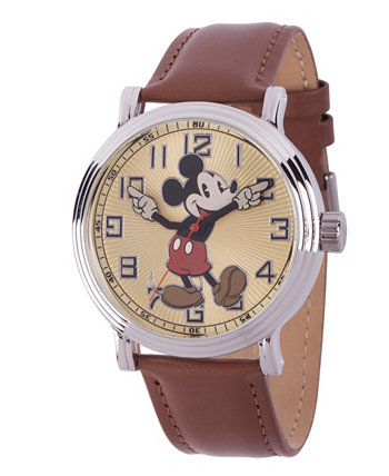 Мужские серебряные винтажные часы из сплава Disney Mickey Mouse из сплава Ewatchfactory