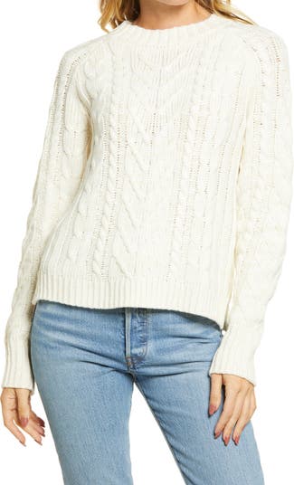Вязаный свитер с косами Cotton Emporium