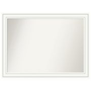 Craftsman Non-beveled Wood Bathroom Wall Mirror Amanti Home