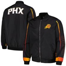 Men's JH Design  Black Phoenix Suns Full-Zip Bomber Jacket JH Design
