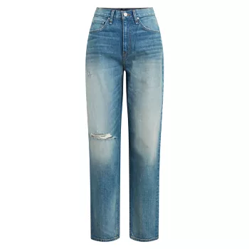 Эластичные зауженные джинсы с высокой посадкой James Hudson Jeans