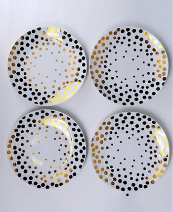 Набор тарелок для салатов Echo из 4 частей Euro Ceramica