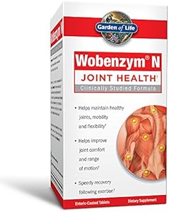 Garden of Life Joint Supplement for Men and Women - Wobenzym N Systemic Enzymes, Clinically Studied Formula for Healthy Joints, Mobility, Flexibility, Post-Exercise Recovery, Gluten Free, 800 Tablets (Таблетки) Garden of Life