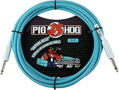 Инструментальный кабель Pig Hog PCH10DB 1/4" - 1/4", длина 3 метра, высокая производительность Pig Hog