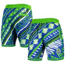 Men's Mitchell & Ness Blue Seattle Sounders FC Tribal Fashion Shorts Unbranded