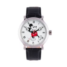 Men's Disney Mickey Mouse Silver Vintage Alloy Watch Disney