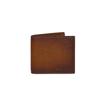 Бумажник из сафьяновой кожи в два сложения Santoni