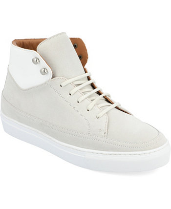 Men's Fifth Ave High Top Leather Handcrafted Lace-up Sneaker Taft