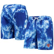 Мужские синие плавательные шорты New York Knicks Splash Volley G-III Sports by Carl Banks In The Style